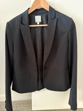 John W. Nordstrom Black Single-Button Tailored Blazer
